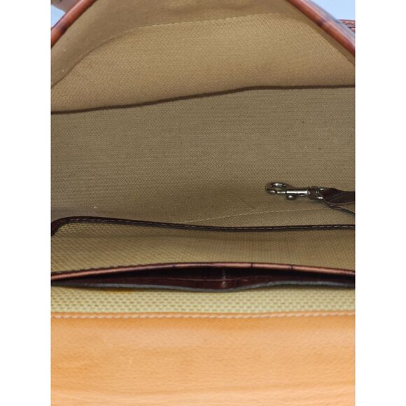 Vintage Dooney & Bourke Women's Brown Croc Embossed Leather Backpack Sz M 2560 - Picture 15 of 16